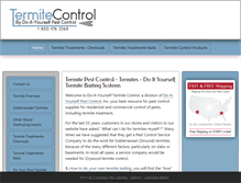 Tablet Screenshot of doityourselftermitecontrol.com
